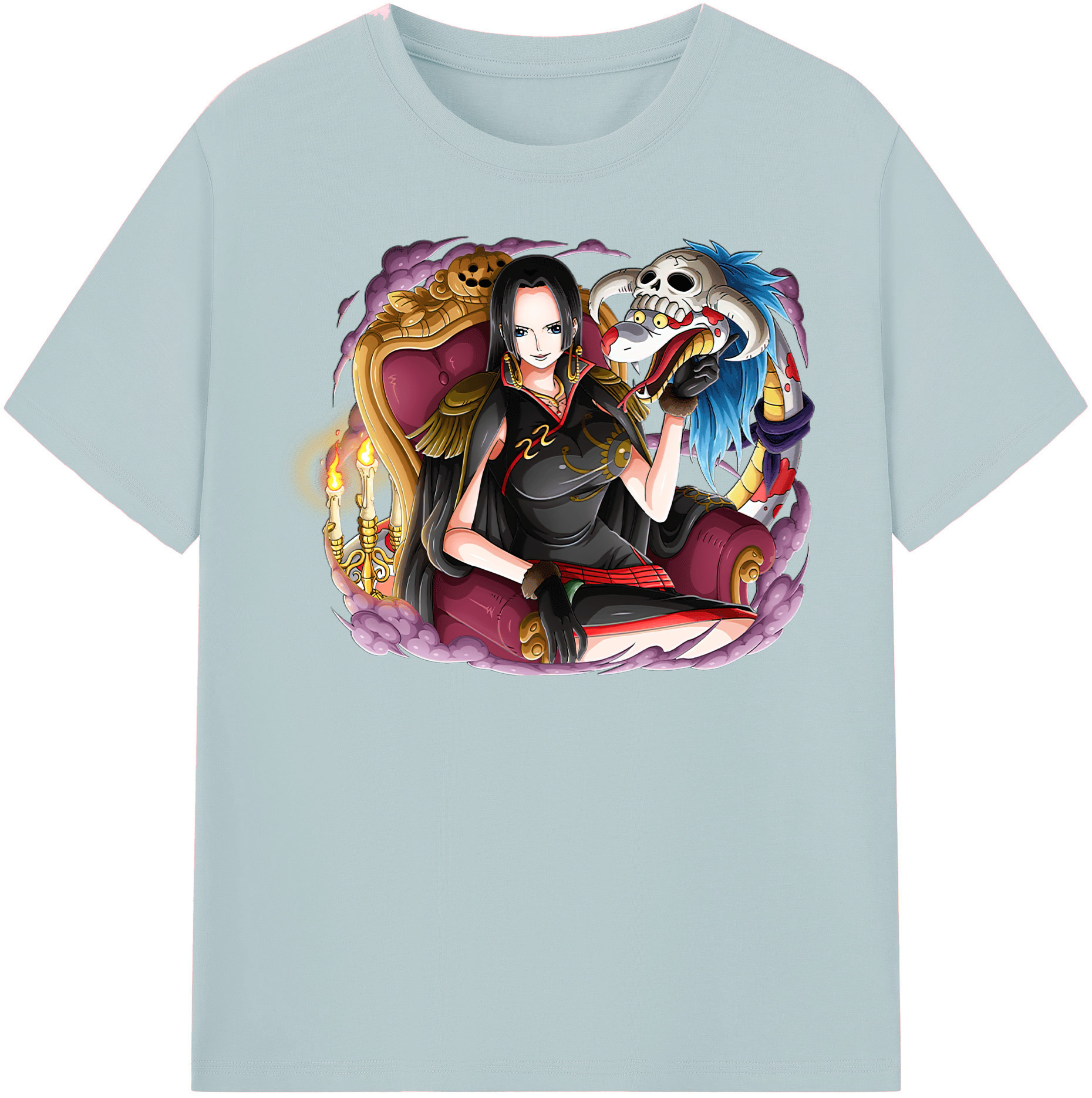 ワンピース ボア・ハンコック ONE PIECE Boa·Hancock 綿100％半袖Tシャツ（フロントプリント）